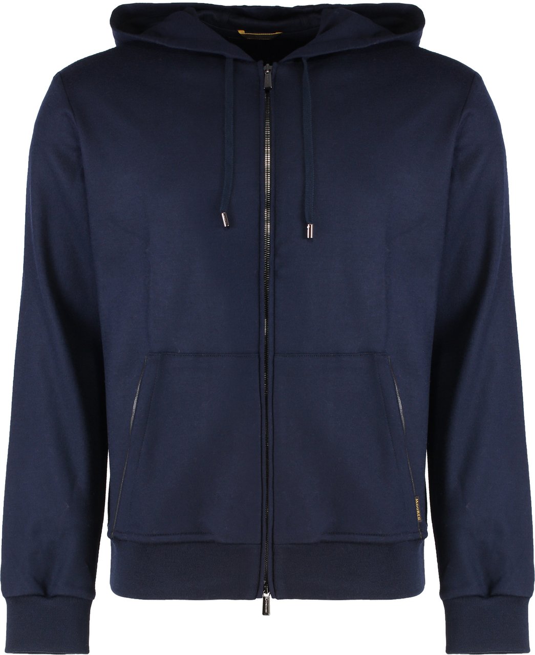 Moorer Matthew full zip hoodie Blauw