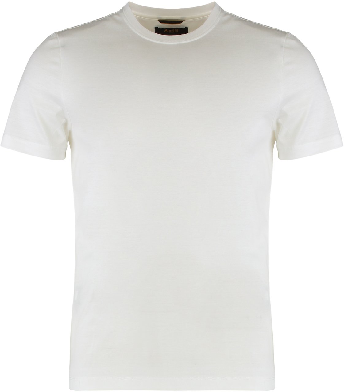 Moorer Crew neck T-shirt in cotton Wit