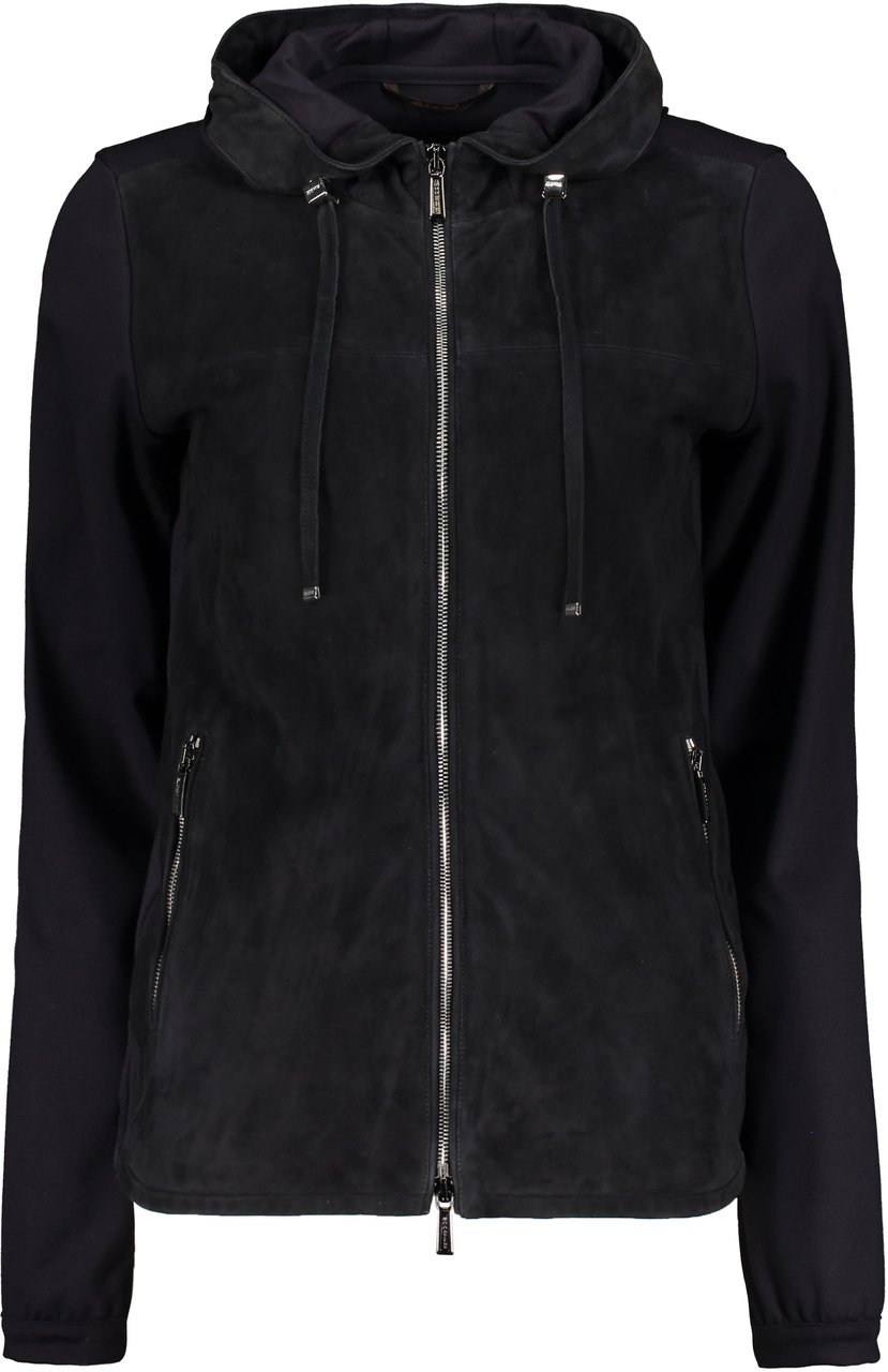 Moorer Milady jacket with zip Blauw