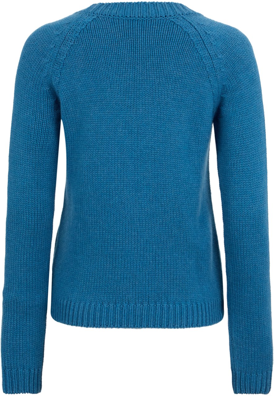 Moorer Crew neck sweater with long sleeves Blauw