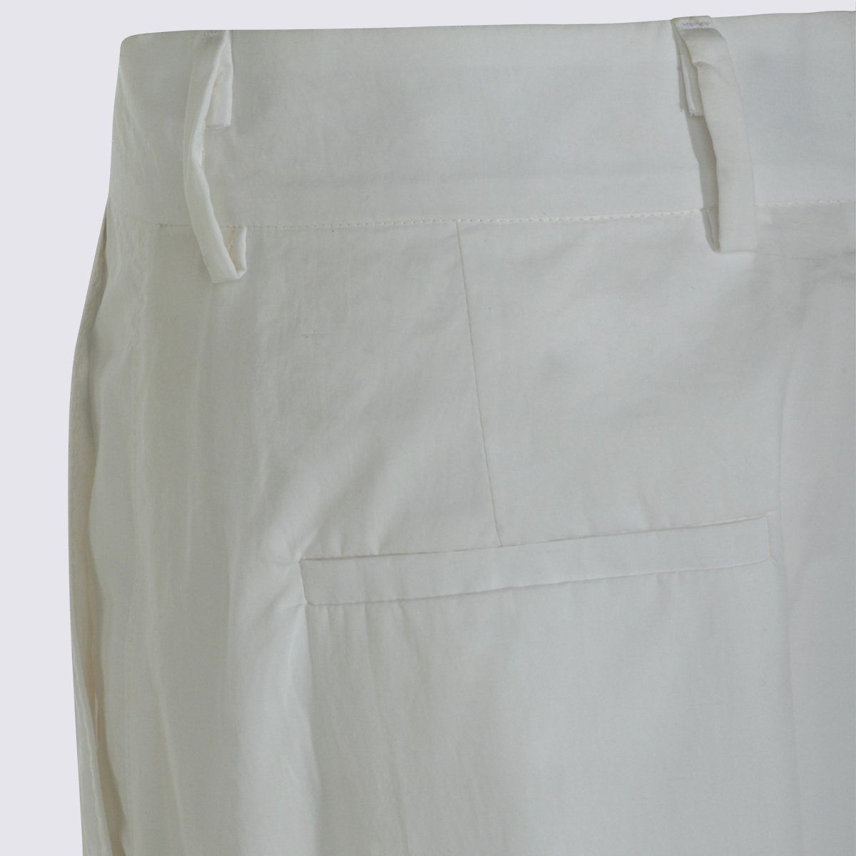 Moorer High-Waisted Straight-Leg Trousers With Pleated Front And Welt Pockets Wit