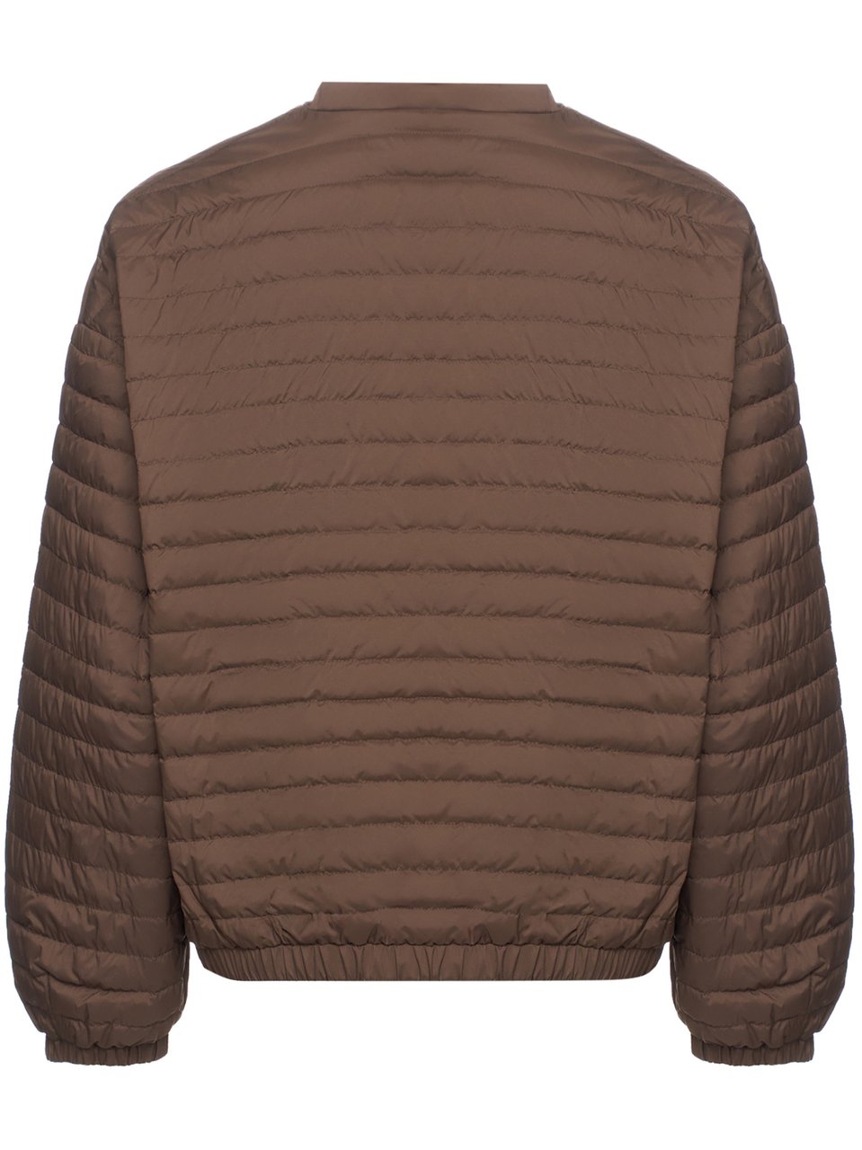 Moorer Brown Quilted Jacket With Matte Finish Silhouette Bruin
