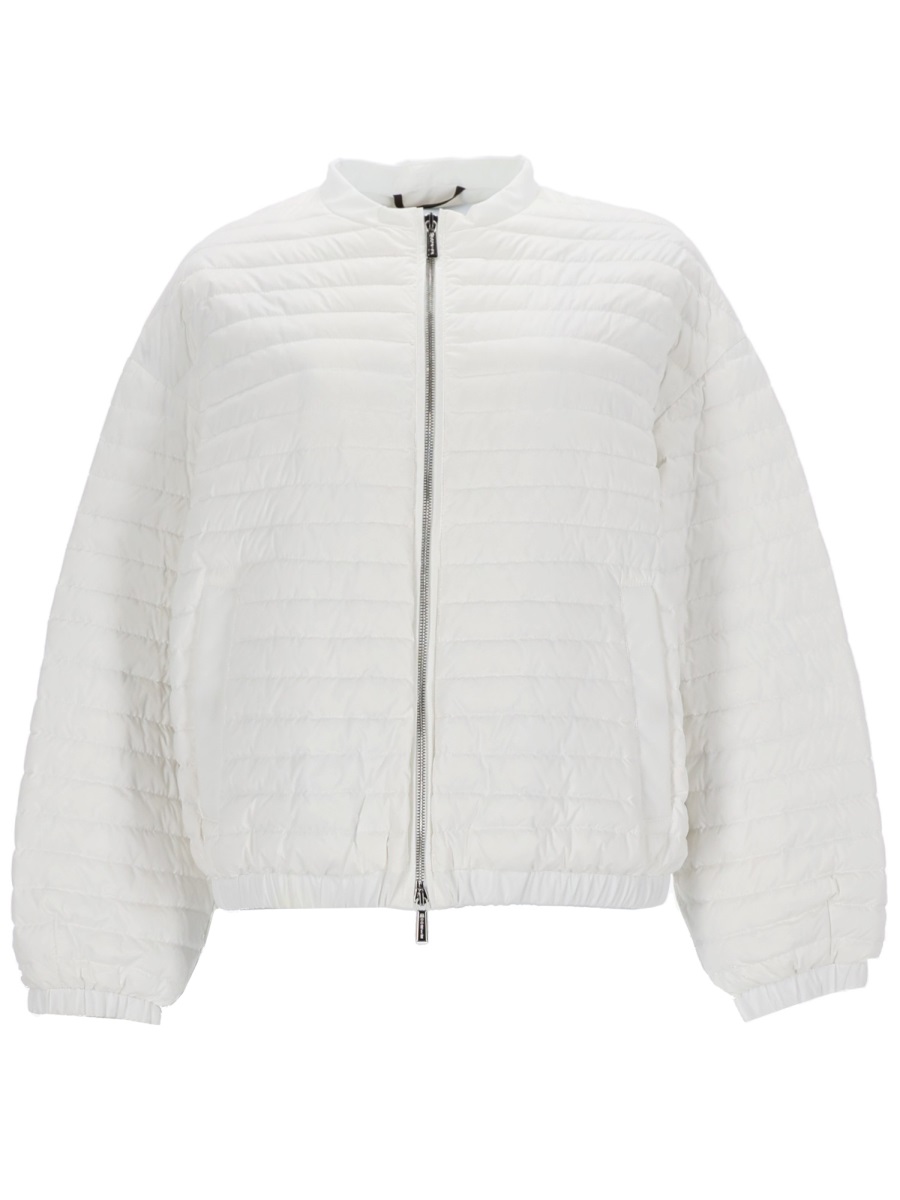 Moorer Neutral Elvira-S3 Quilted Lightweight Jacket Wit