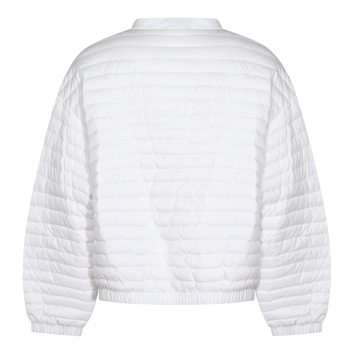 Moorer Grey And White Down Jacket Wit