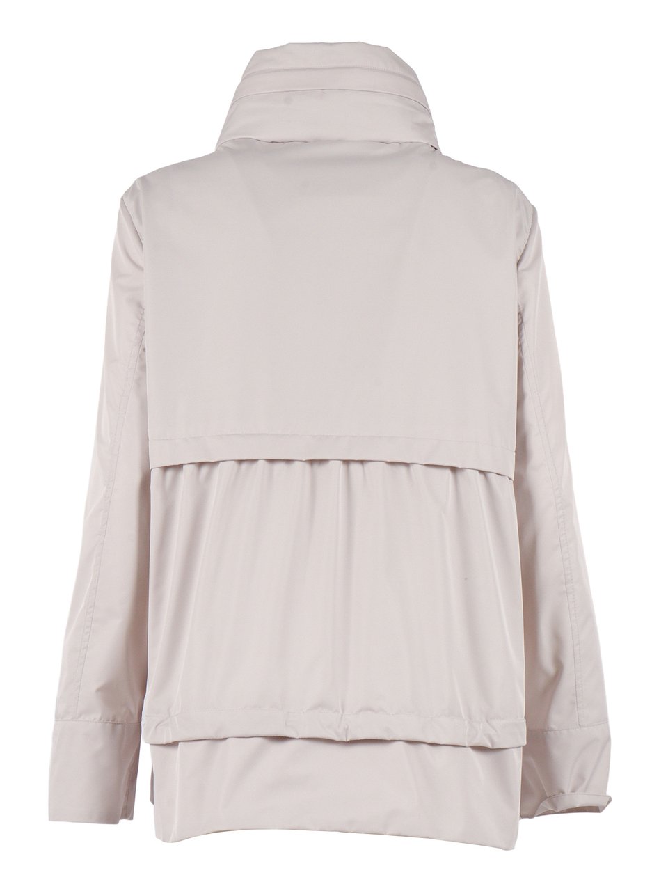 Moorer Sinia Wk High Collar Jacket Wit
