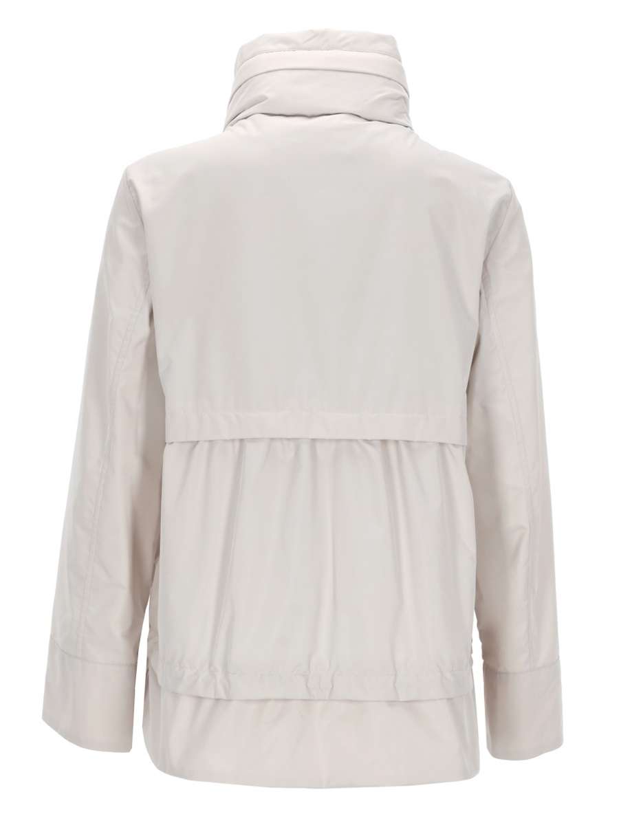 Moorer Sinia-Wk Boxy Cropped Layered Jacket Wit