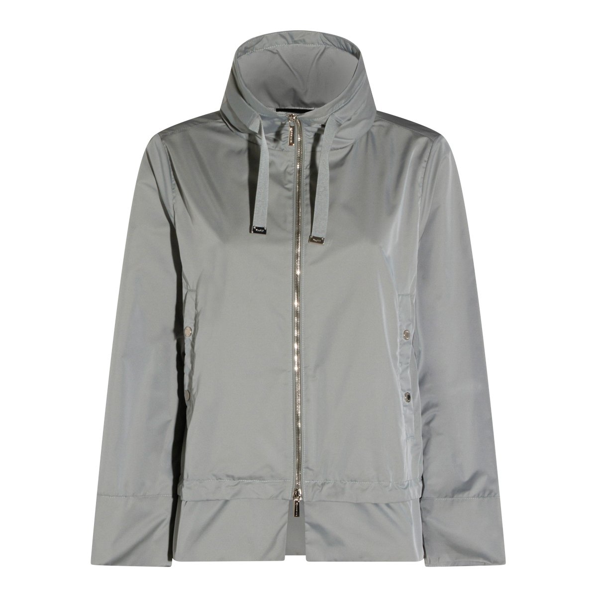 Moorer Grey Zip Casual Jacket Grijs