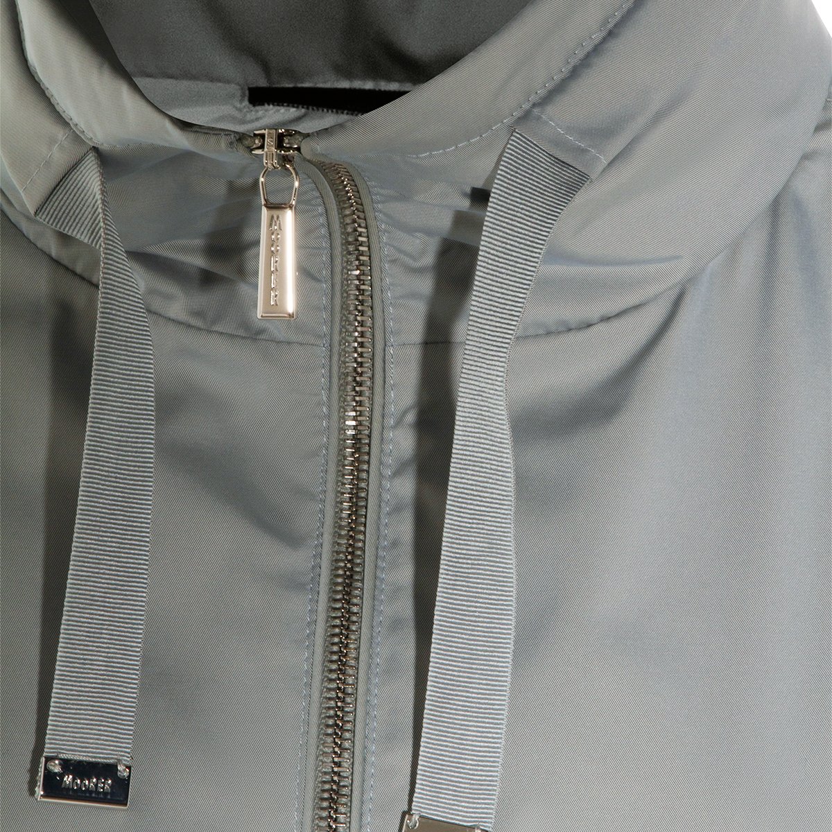 Moorer Grey Zip Casual Jacket Grijs