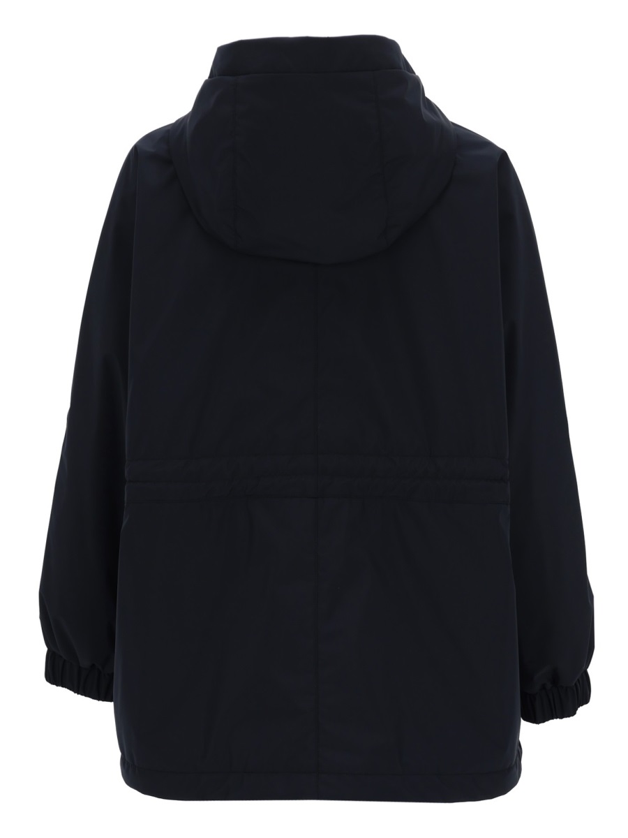 Moorer Neutral Galilea-Stp Drawstring Waist Jacket Zwart