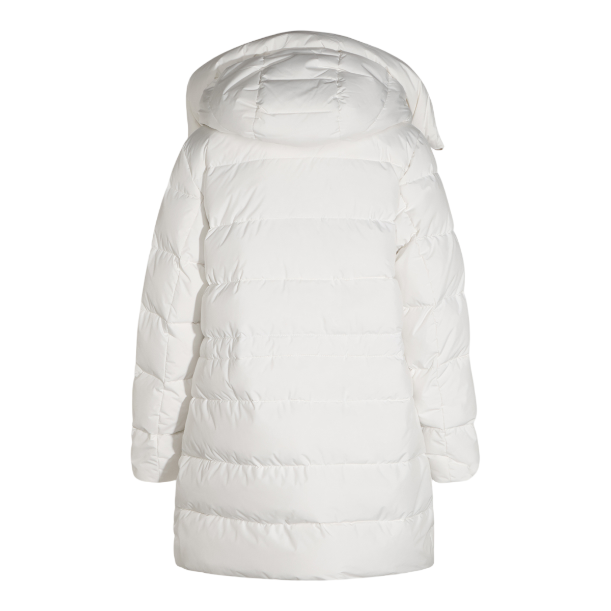 Moorer Puffer Coat with High Collar and Gold-tone Hardware Wit