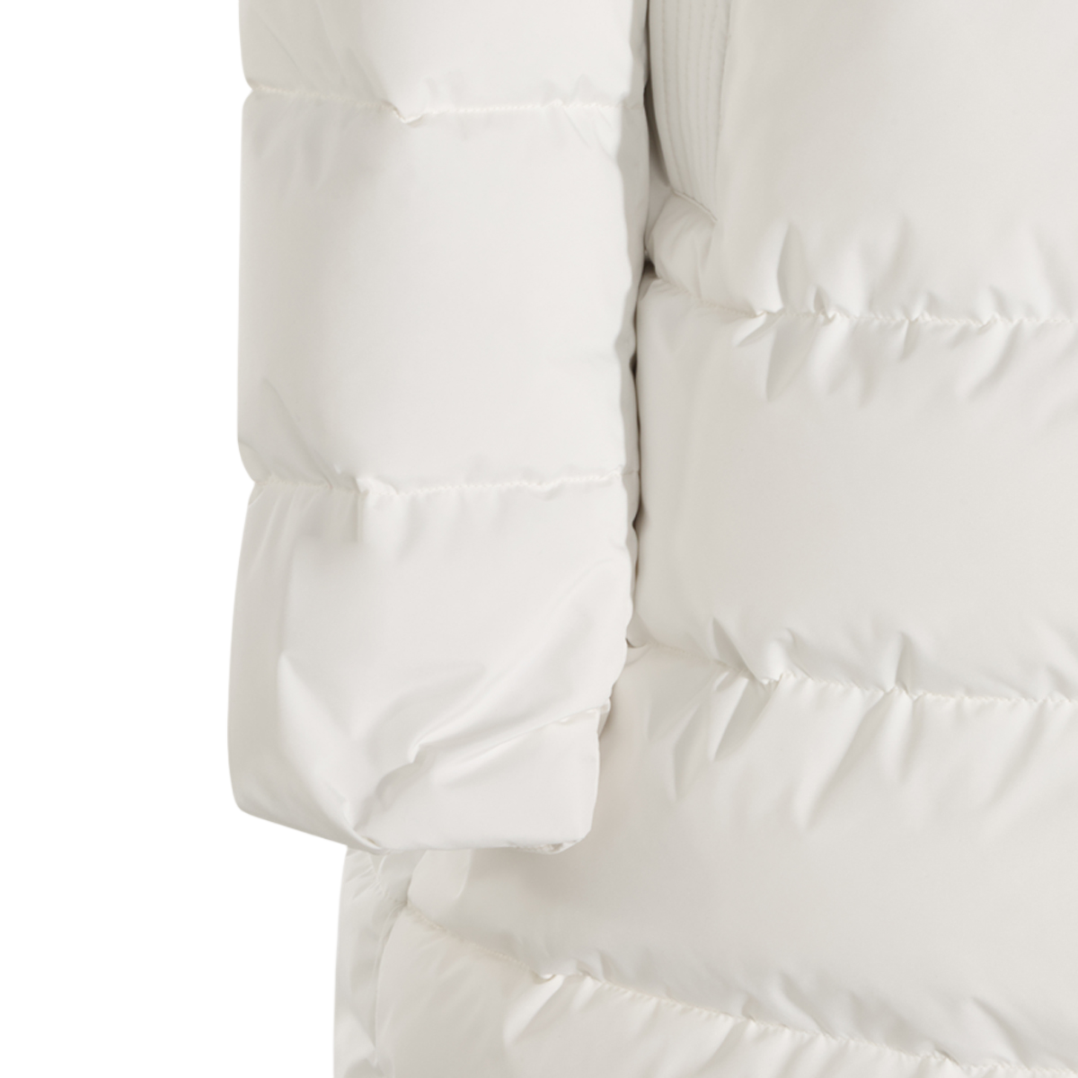 Moorer Puffer Coat with High Collar and Gold-tone Hardware Wit