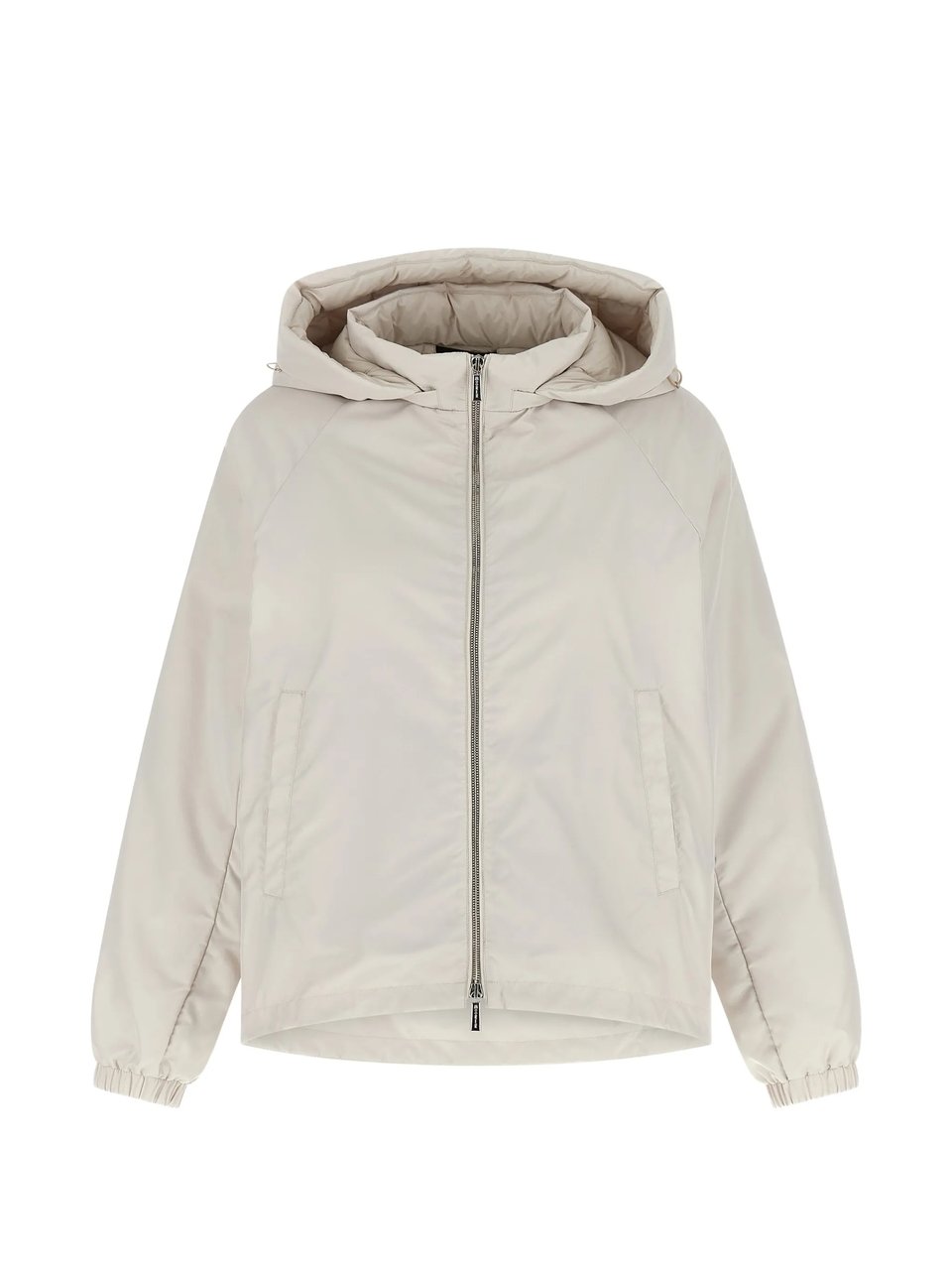 Moorer Short Padded Jacket With Detachable Hood Detail Wit