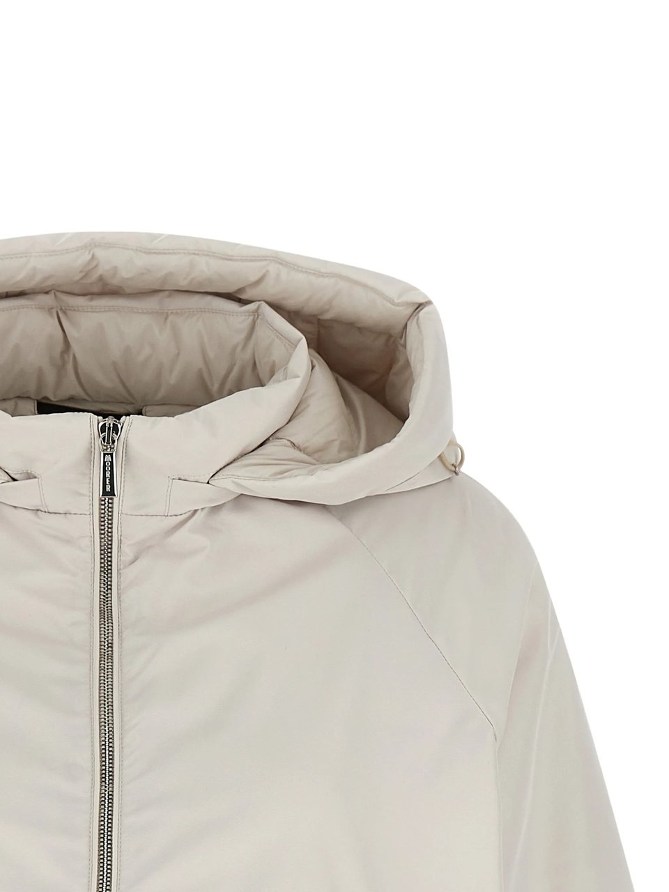 Moorer Short Padded Jacket With Detachable Hood Detail Wit