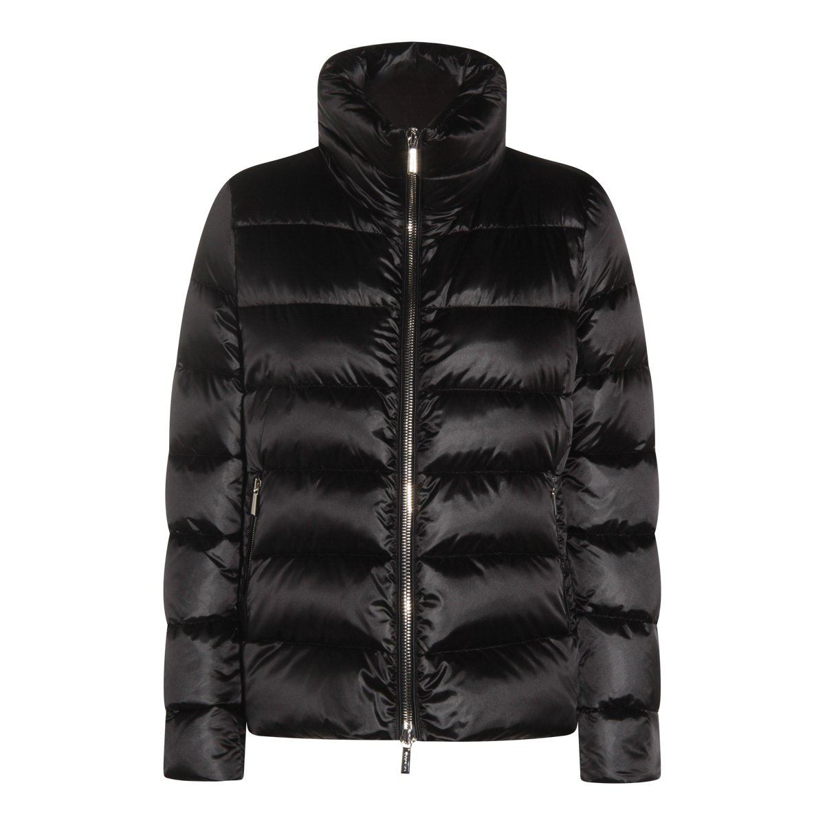 Moorer Black Down Jacket Zwart