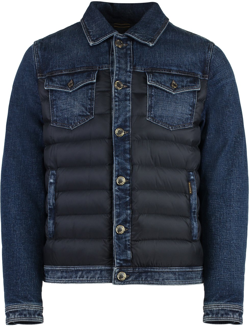 Moorer Mondor denim jacket Blauw