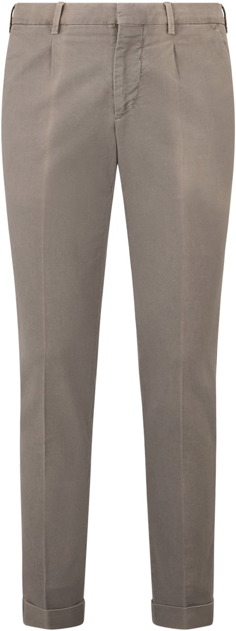 Moorer Gray casual pants in soft neutral fabric. Grijs