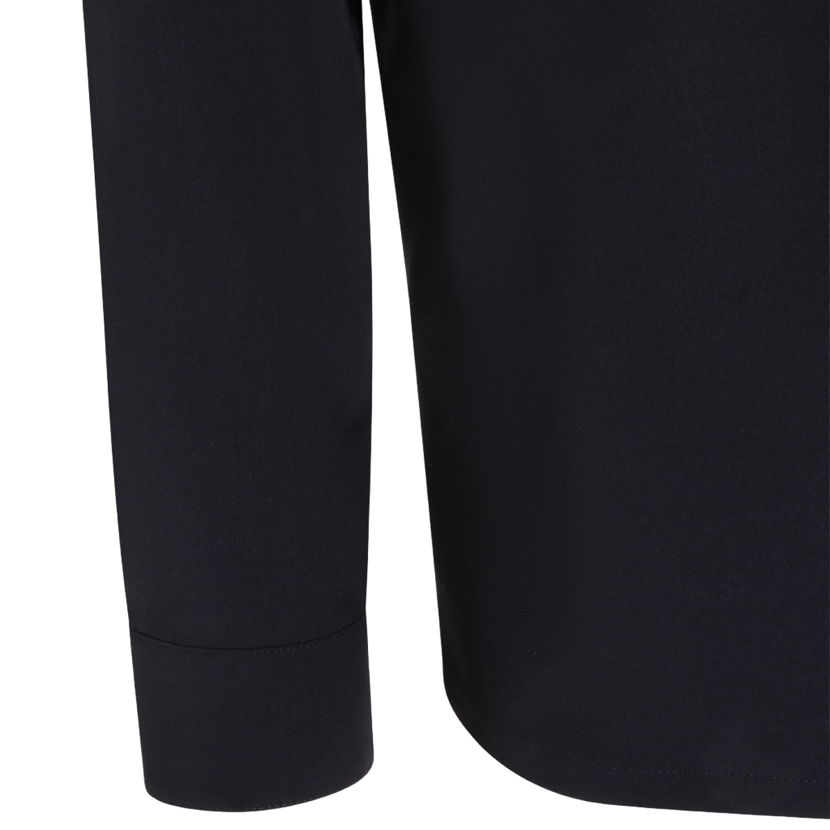 Moorer Black Jacket With Concealed Front Buttons Zwart