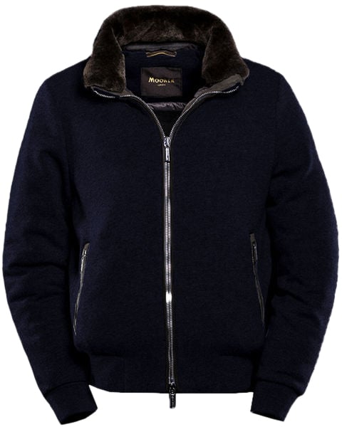 Moorer Coats Blue Blauw