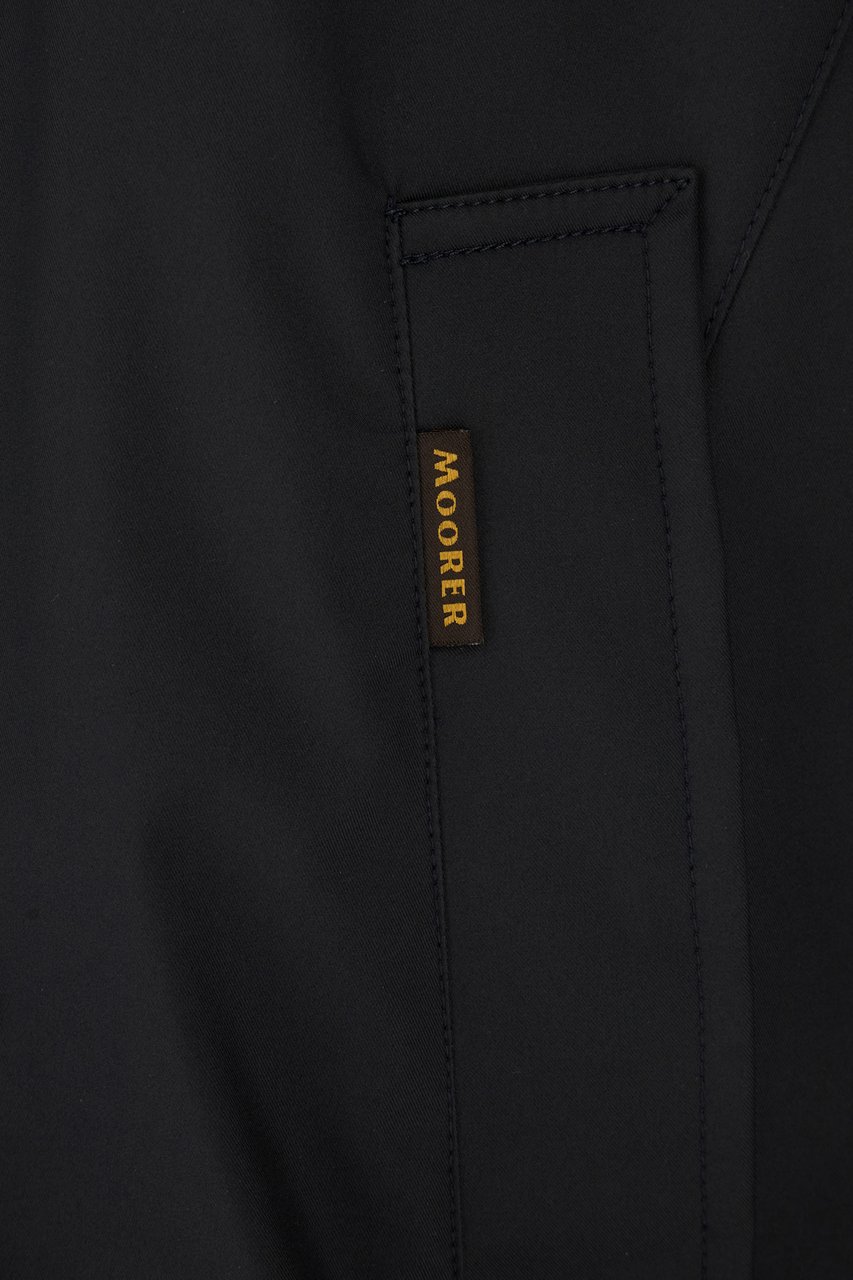 Moorer Moorer Black fabric jacket Zwart