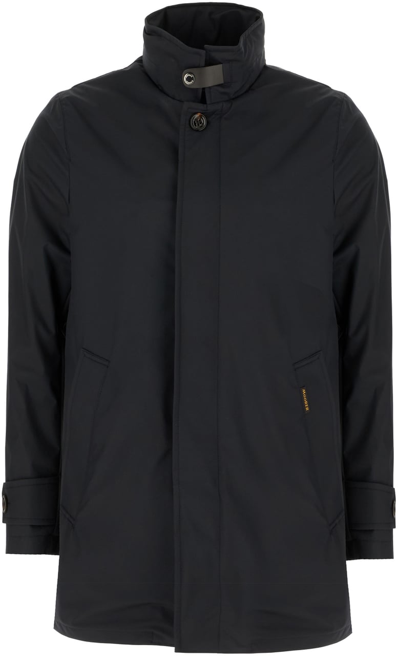Moorer Moorer Black fabric jacket Zwart
