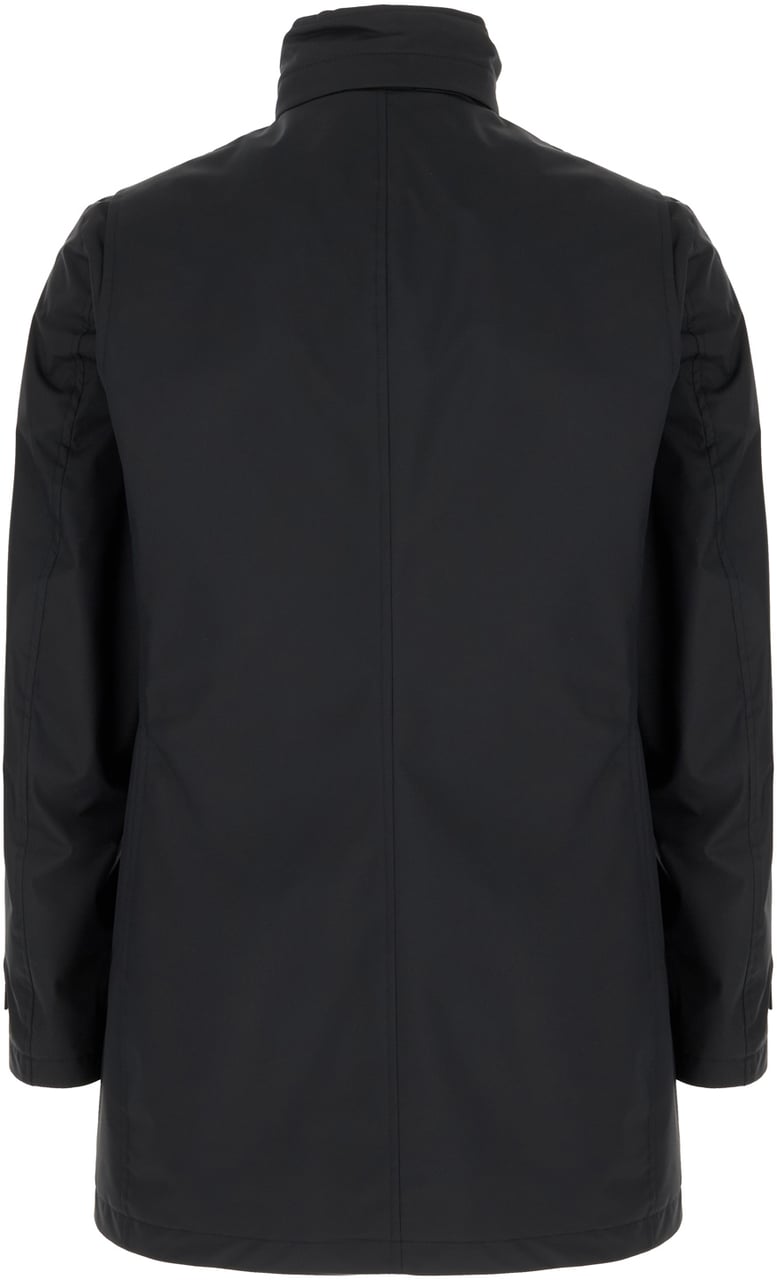 Moorer Moorer Black fabric jacket Zwart