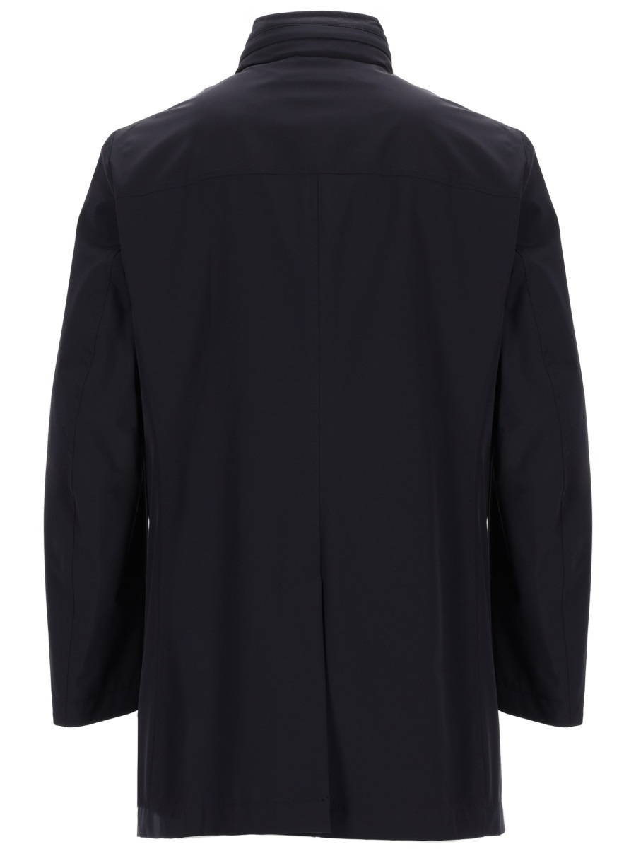 Moorer Hektor-Kn Matte Tailored Polyamide Coat Zwart