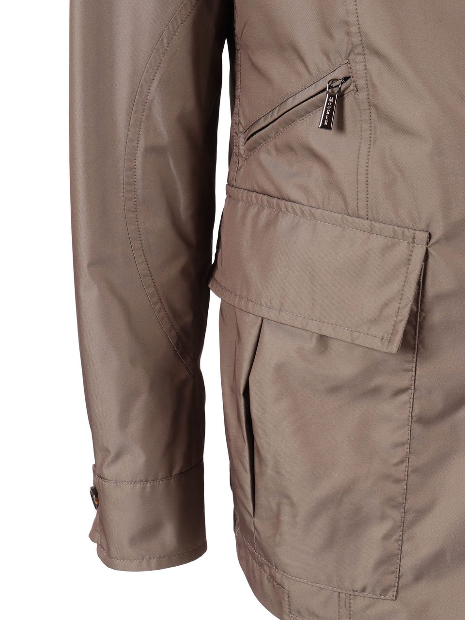 Moorer Porto Km High Collar Casual Jacket Bruin