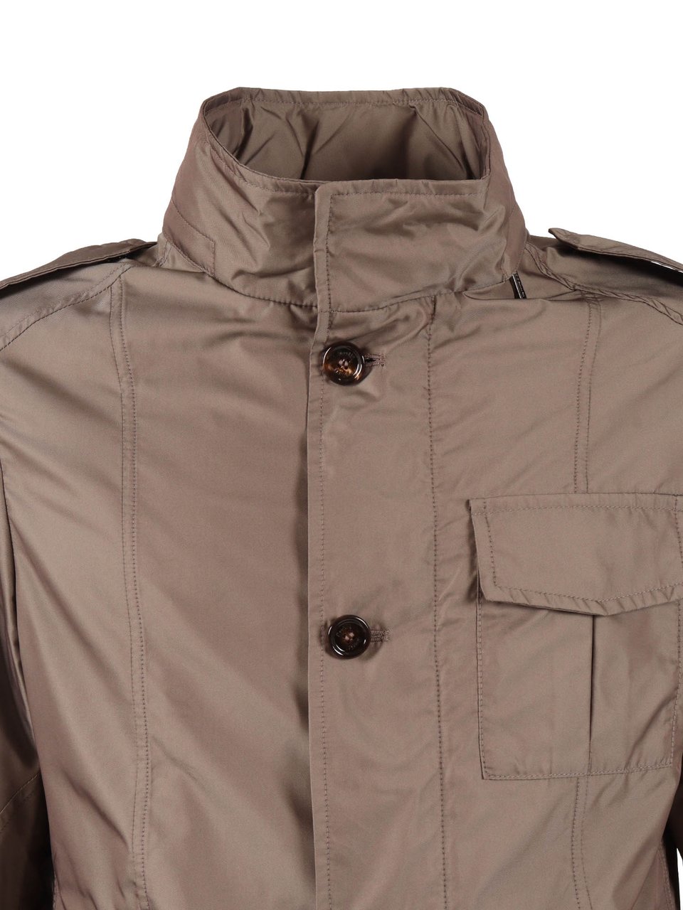 Moorer Porto Km High Collar Casual Jacket Bruin