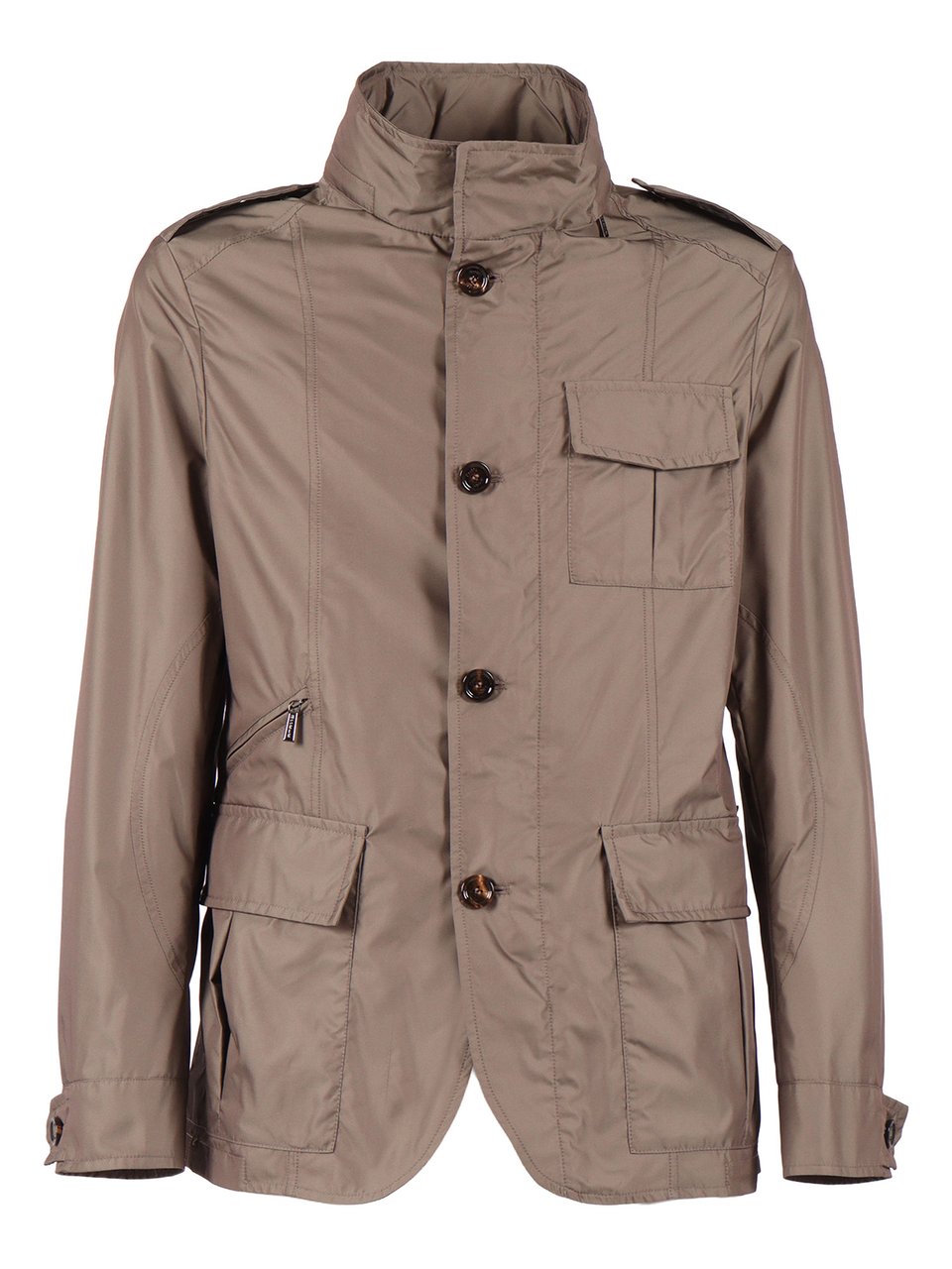 Moorer Porto Km High Collar Casual Jacket Bruin