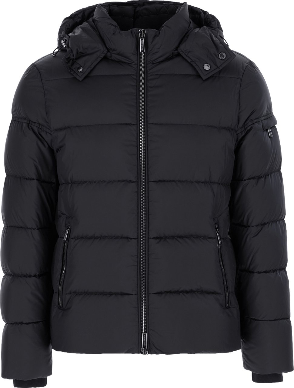 Moorer Midnight blue nylon Brett down jacket Blauw