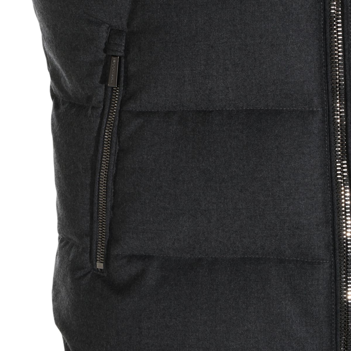 Moorer Sleeveless Padded Vest with Detachable Hood Zwart