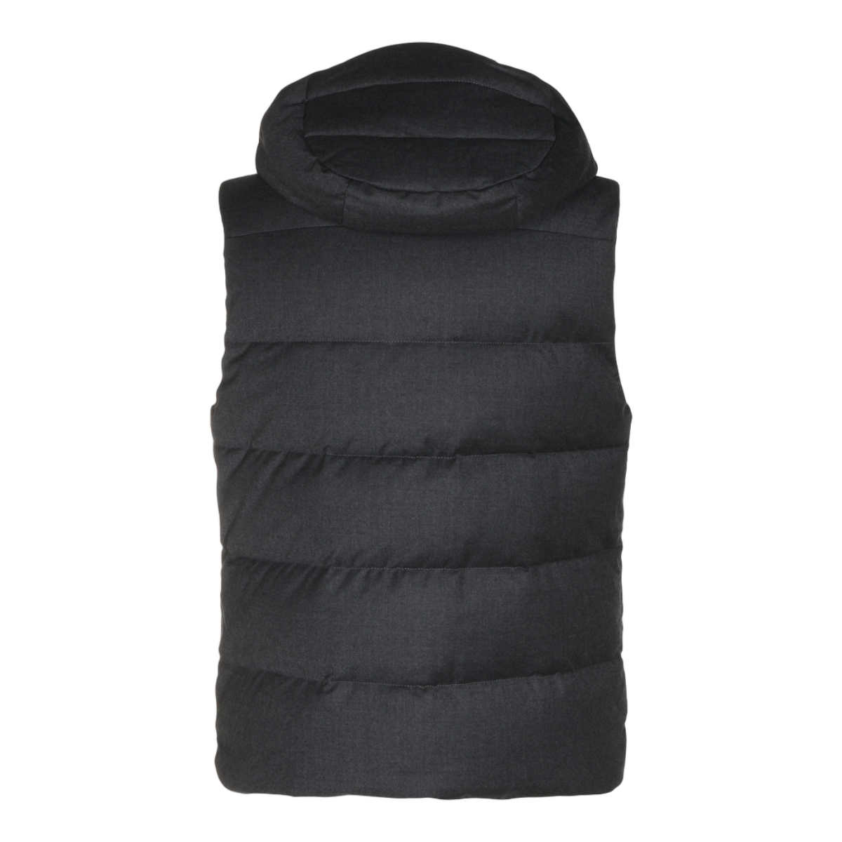 Moorer Sleeveless Padded Vest with Detachable Hood Zwart