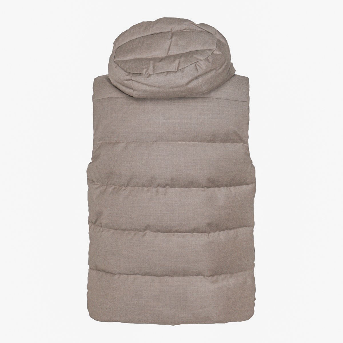 Moorer Sleeveless Padded Vest with Detachable Hood Bruin