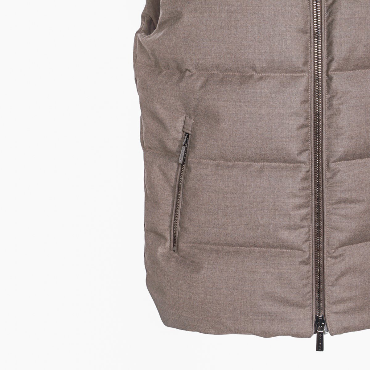 Moorer Sleeveless Padded Vest with Detachable Hood Bruin