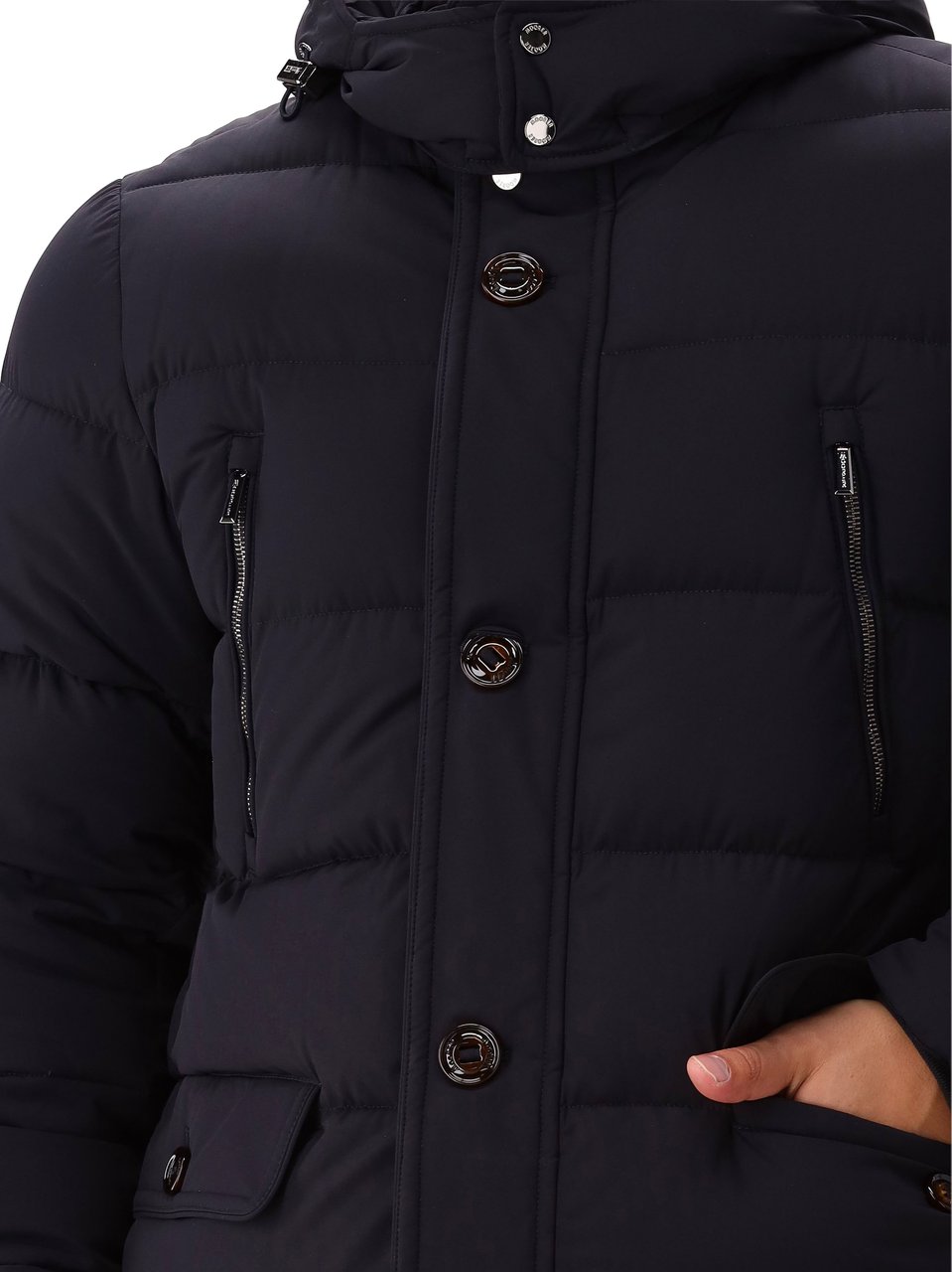 Moorer Moorer Parka Blauw Gorner Kn Blauw