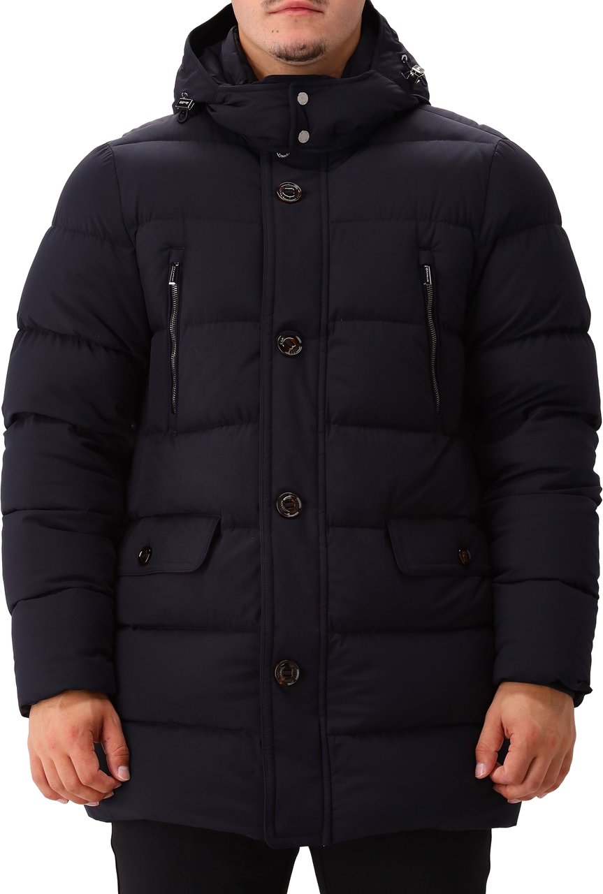 Moorer Moorer Parka Blauw Gorner Kn Blauw