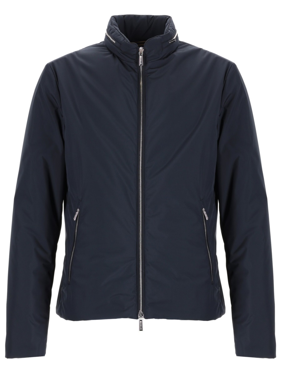Moorer Neutrals Alcide-Stp Smooth Padded Jacket Zwart
