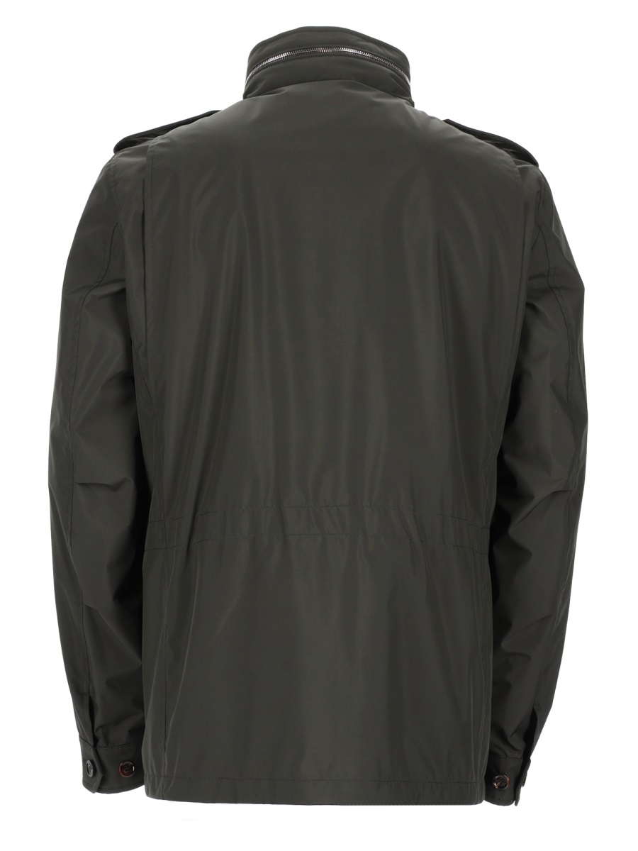 Moorer Denver-Stp High Collar Multi Pockets Jacket Zwart
