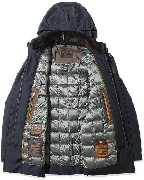 Moorer Coats Blue Blauw