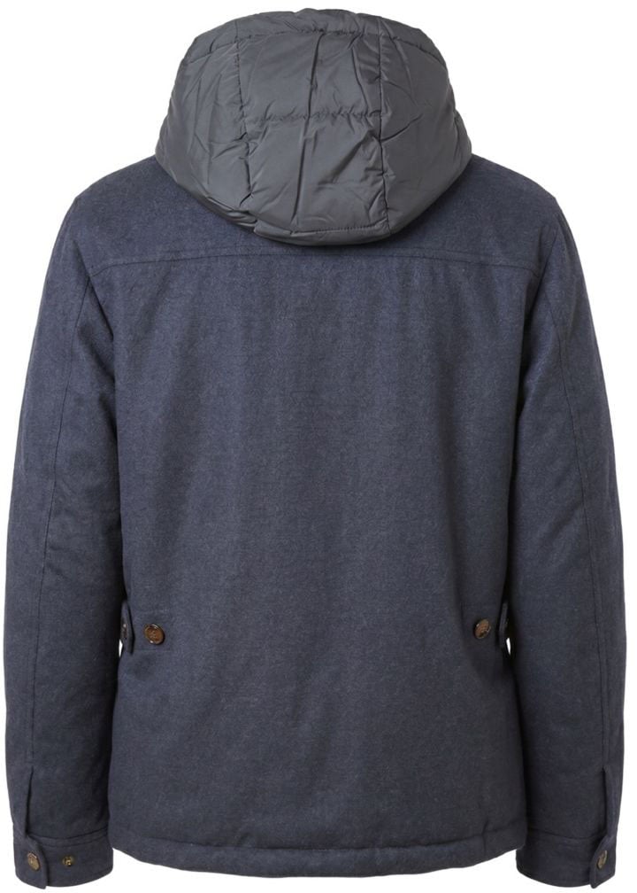 Moorer Coats Blu Grey Lichtgrijs