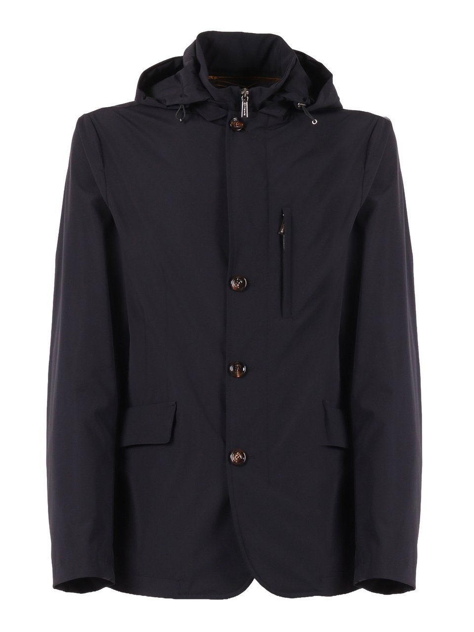 Moorer Ranieri Kr Minimalist Black Jacket Zwart
