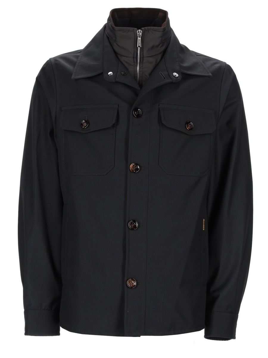 Moorer Dulac Polyester Zippered Layer Jacket Zwart