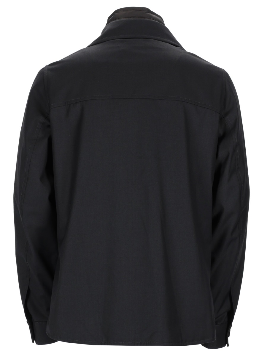 Moorer Dulac Polyester Zippered Layer Jacket Zwart