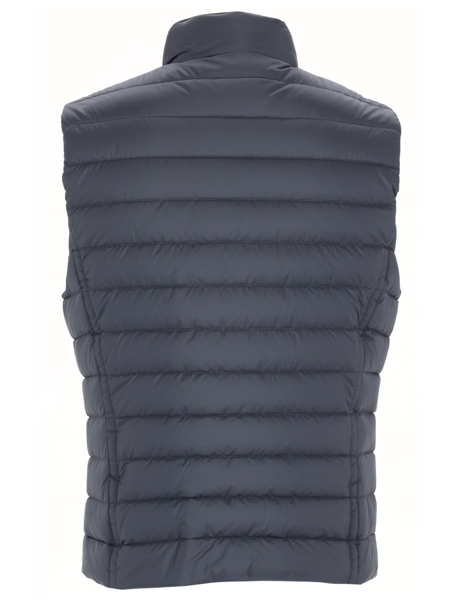Moorer Blue Calaf-S3 Polyamide Quilted Vest Grijs