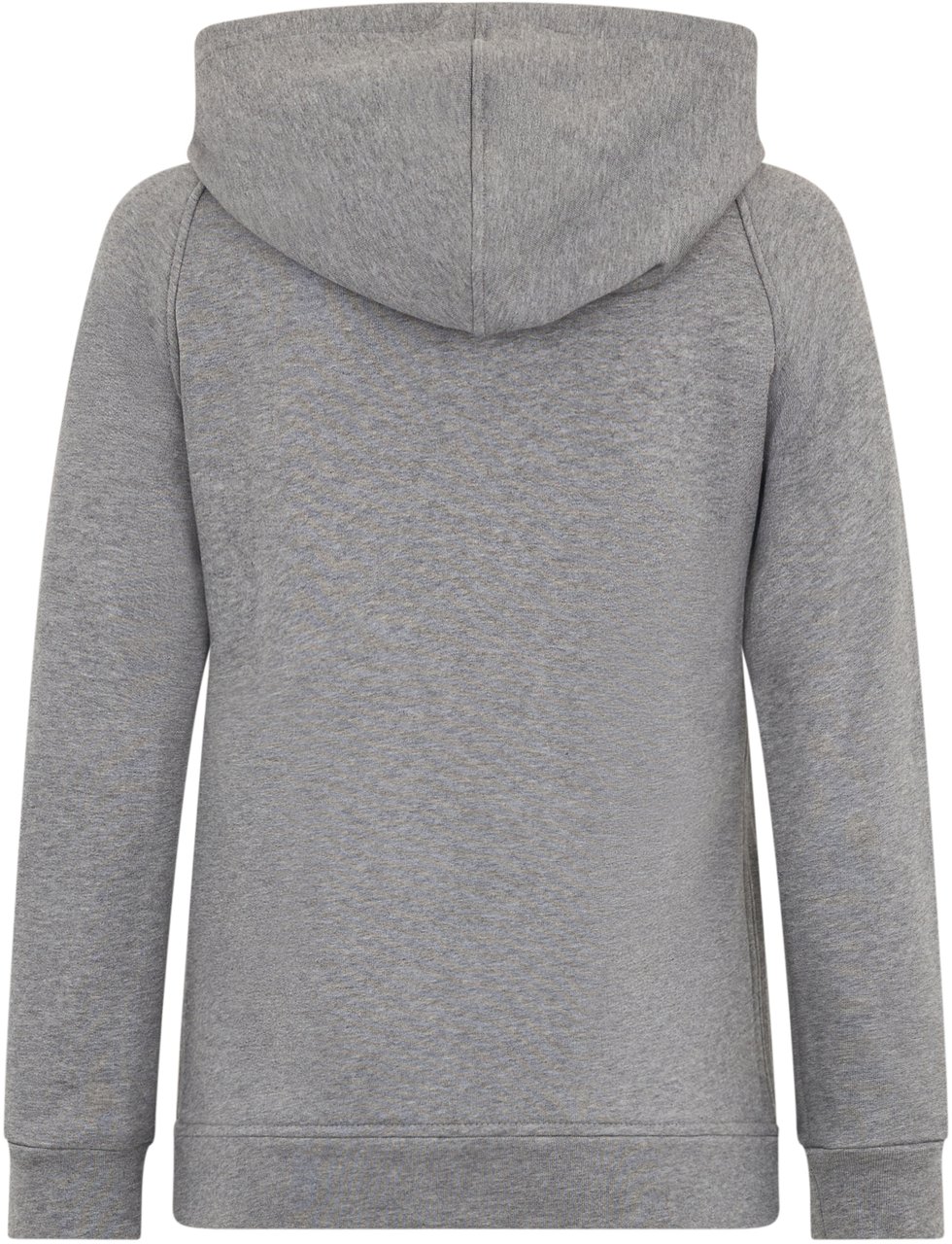 Moorer Gray mélange hoodie with zipper. Grijs