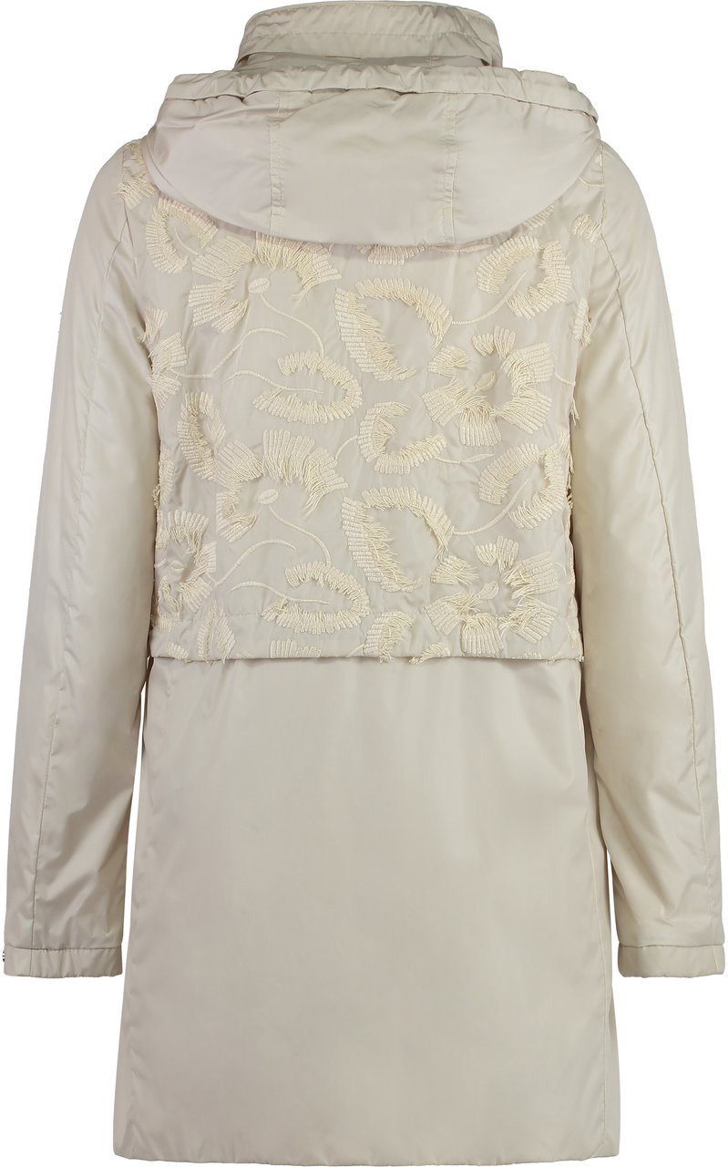 Moorer Murano technical fabric hooded jacket Neutraal