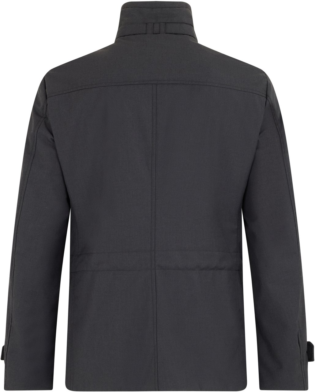 Moorer Elegant dark gray jacket with double-breasted Grijs