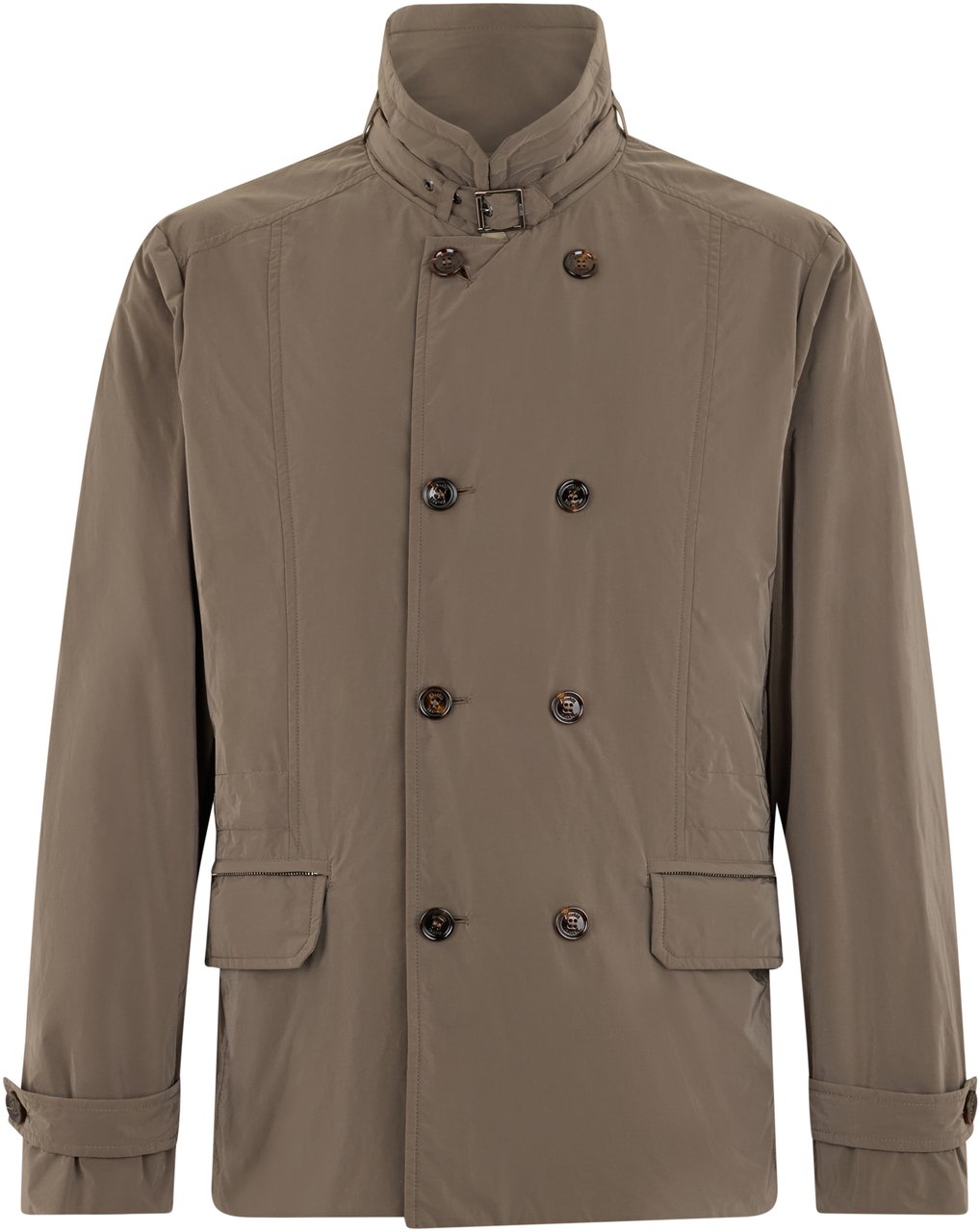 Moorer Brown double-breasted jacket elegant and sophisticated Groen
