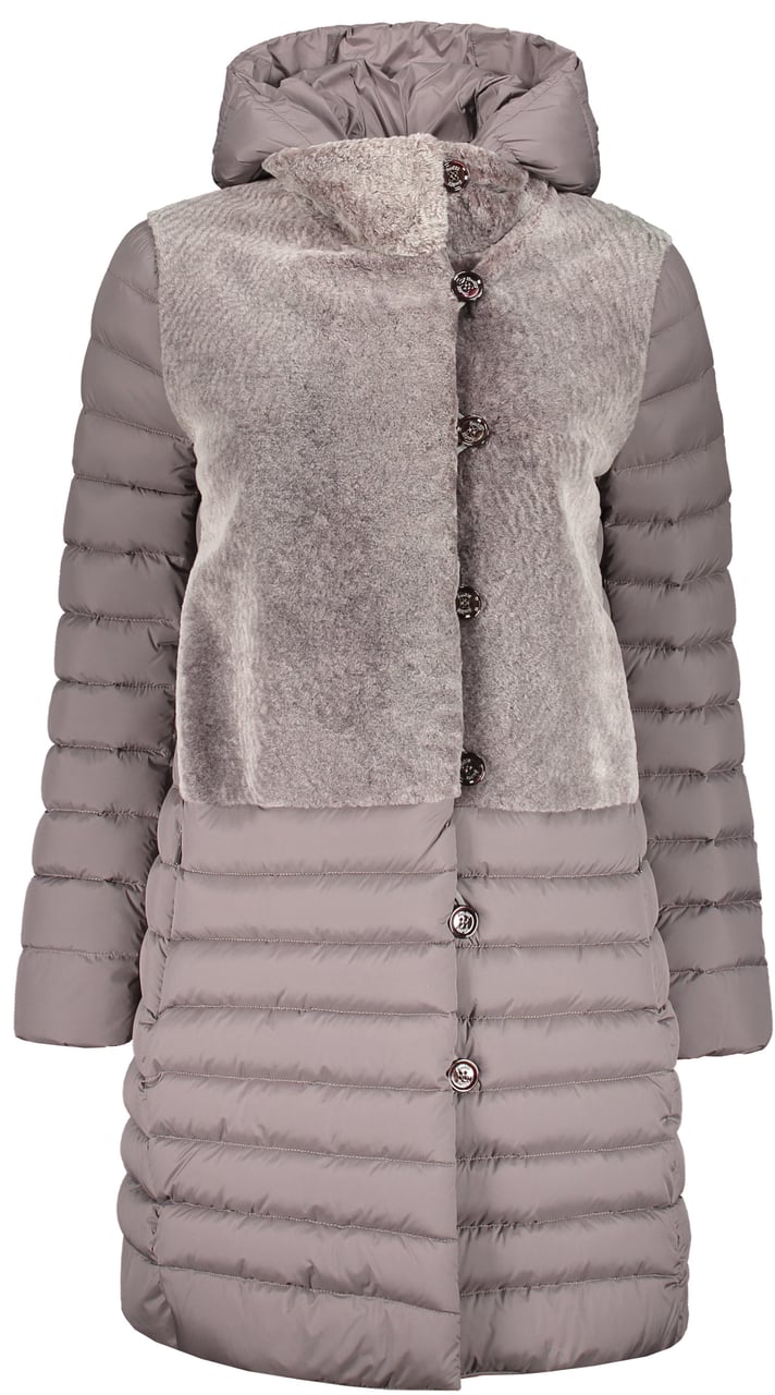 Moorer Hooded down jacket Grijs