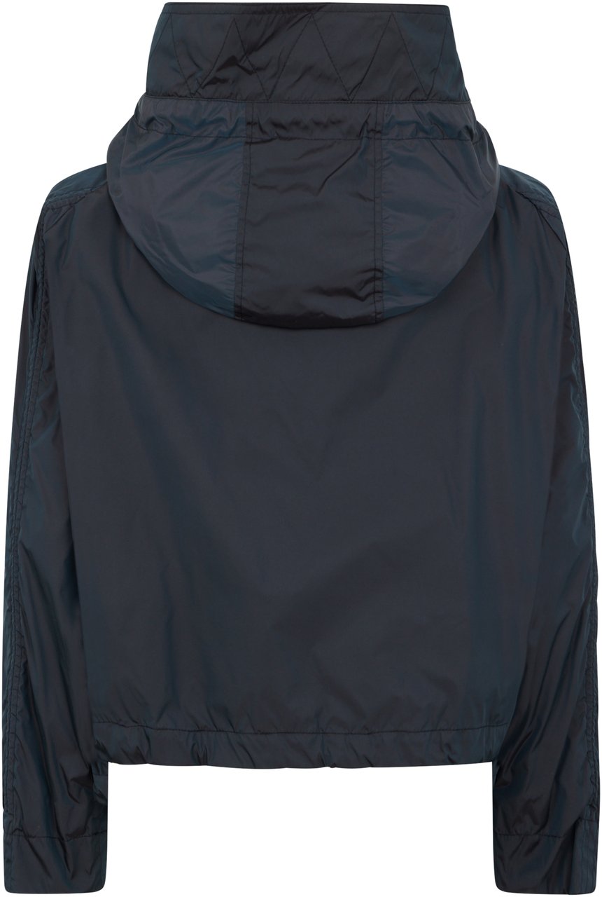 Moorer Light blue jacket with hood, casual and versatile. Donkergroen